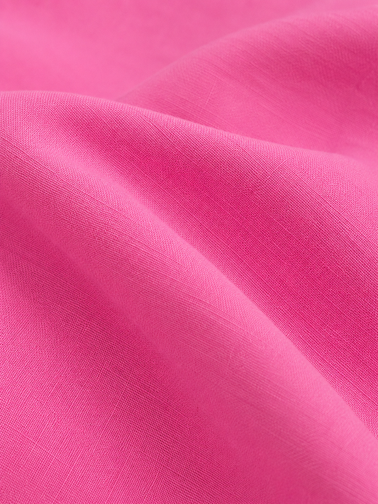 Pink Linen Blend Dress