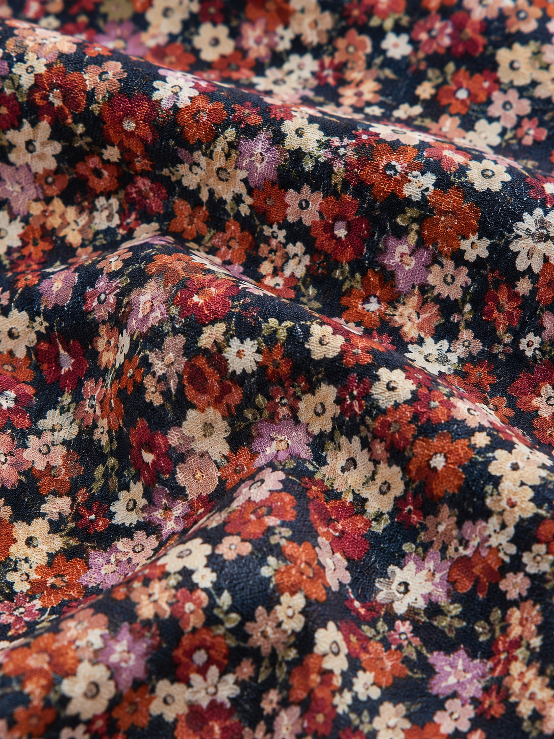 Multi-Coloured Organic Cotton Floral Dress