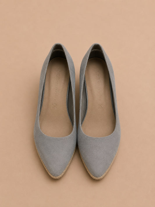 Grey Wedged Sandals