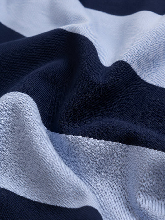 Blue Striped Rugby Top