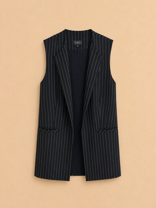 Black Striped Blazer