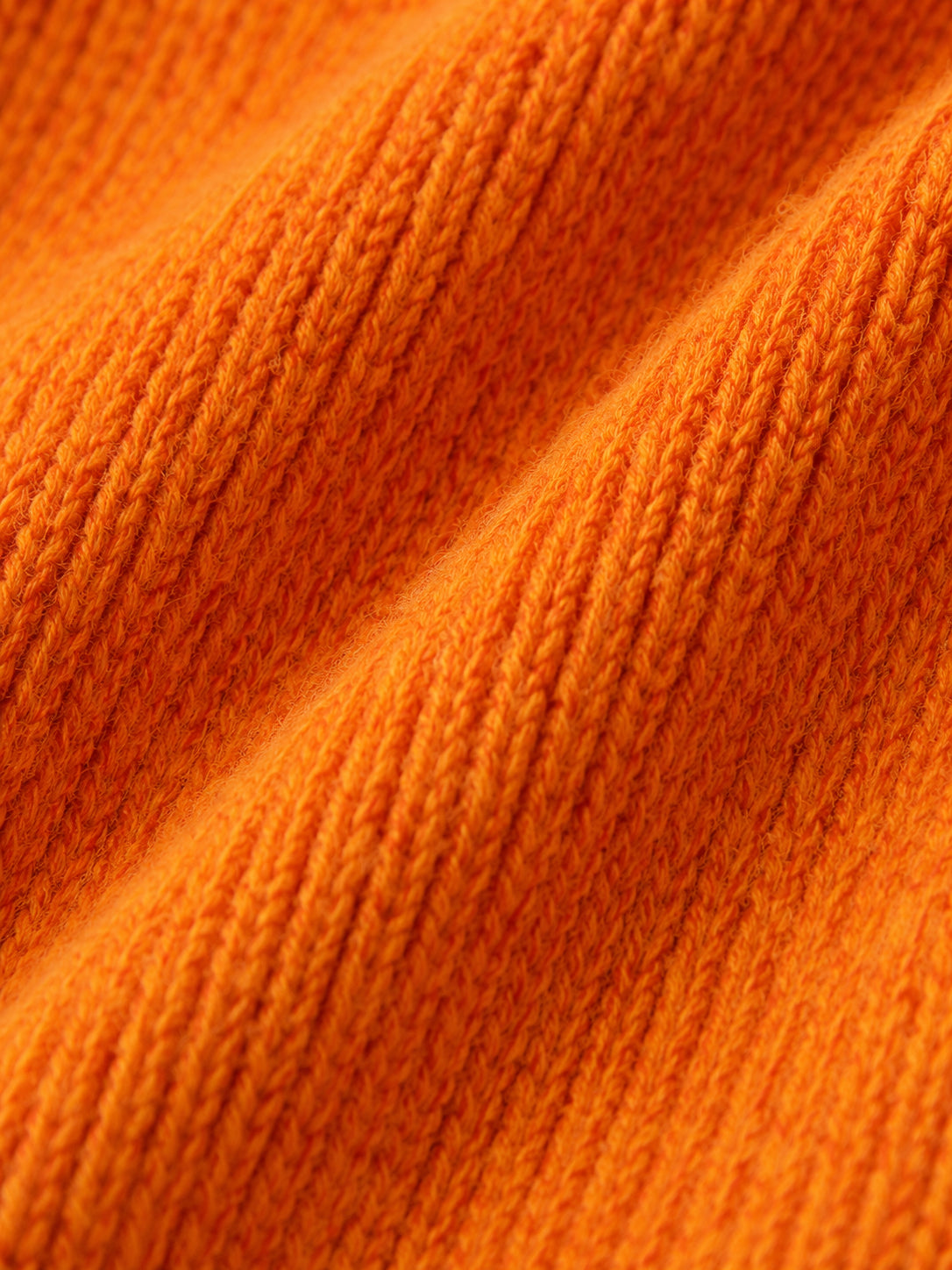 Orange V-Neck Cardigan