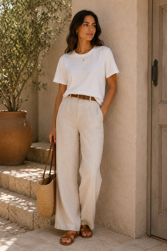 Plain White Cotton T-Shirt
