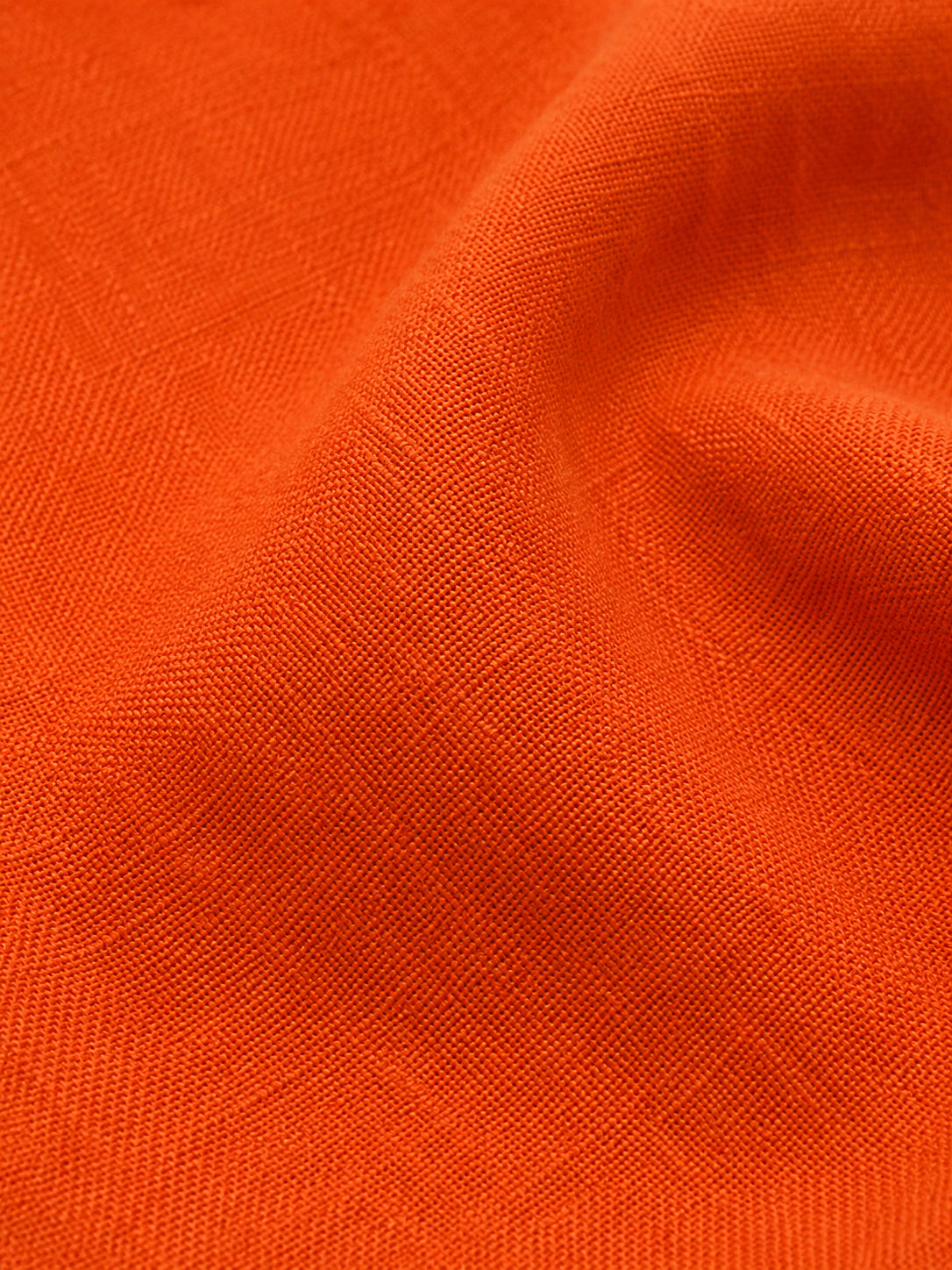 Orange Linen Blend Shirt