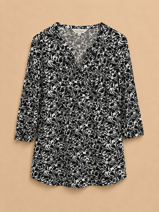 Black & White 100% Organic Cotton Top