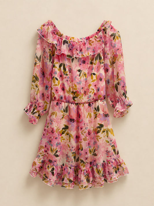 Pink Floral Dress