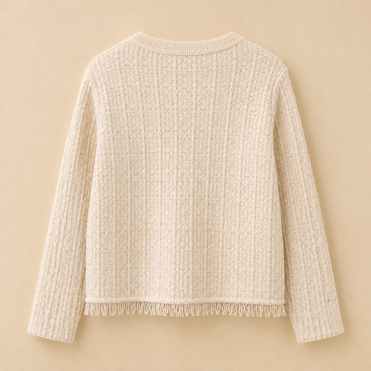 Cream Buttoned Cardigan