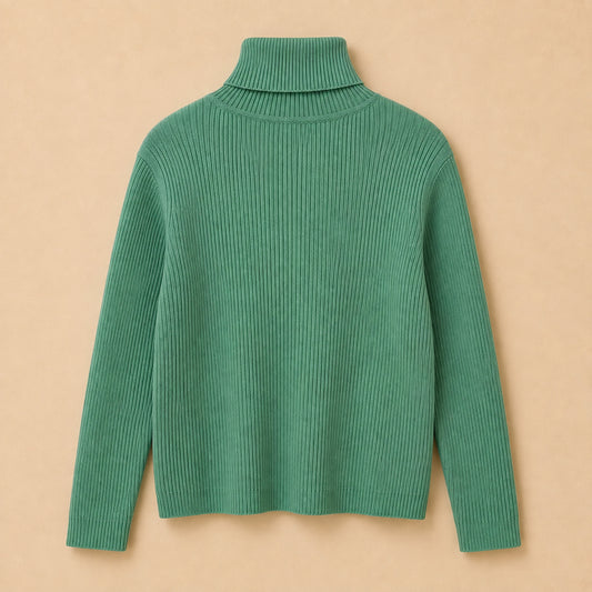 Green Turtleneck Jumper