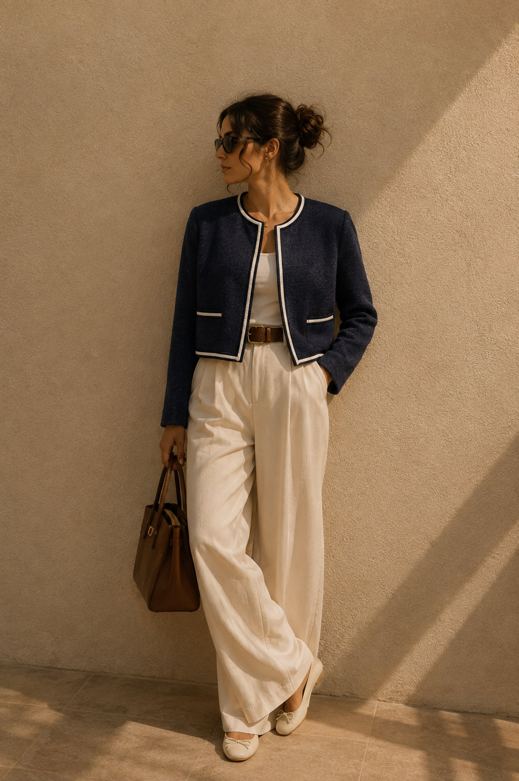 Navy Shawl Jacket