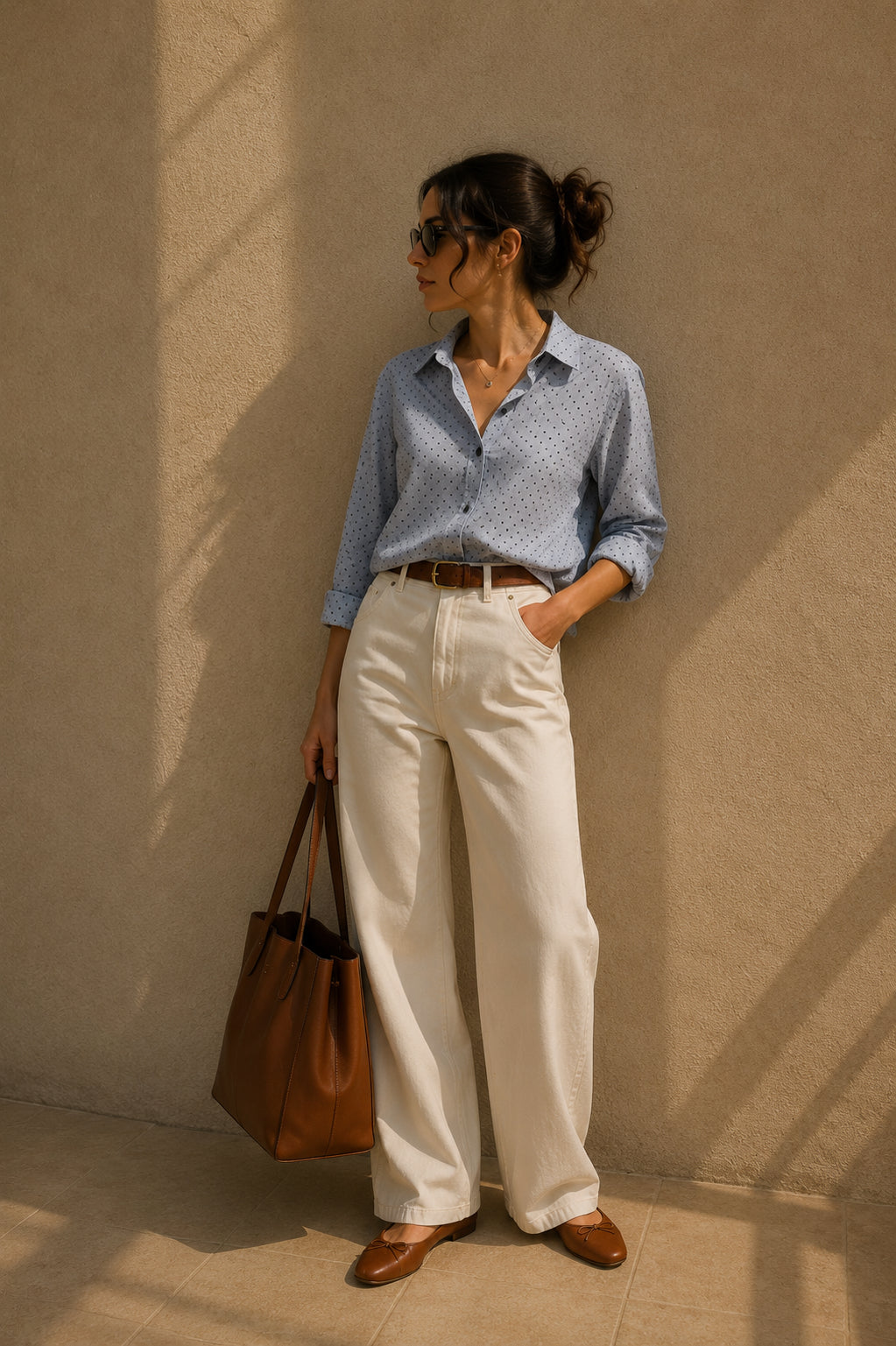 Blue Dotty Shirt