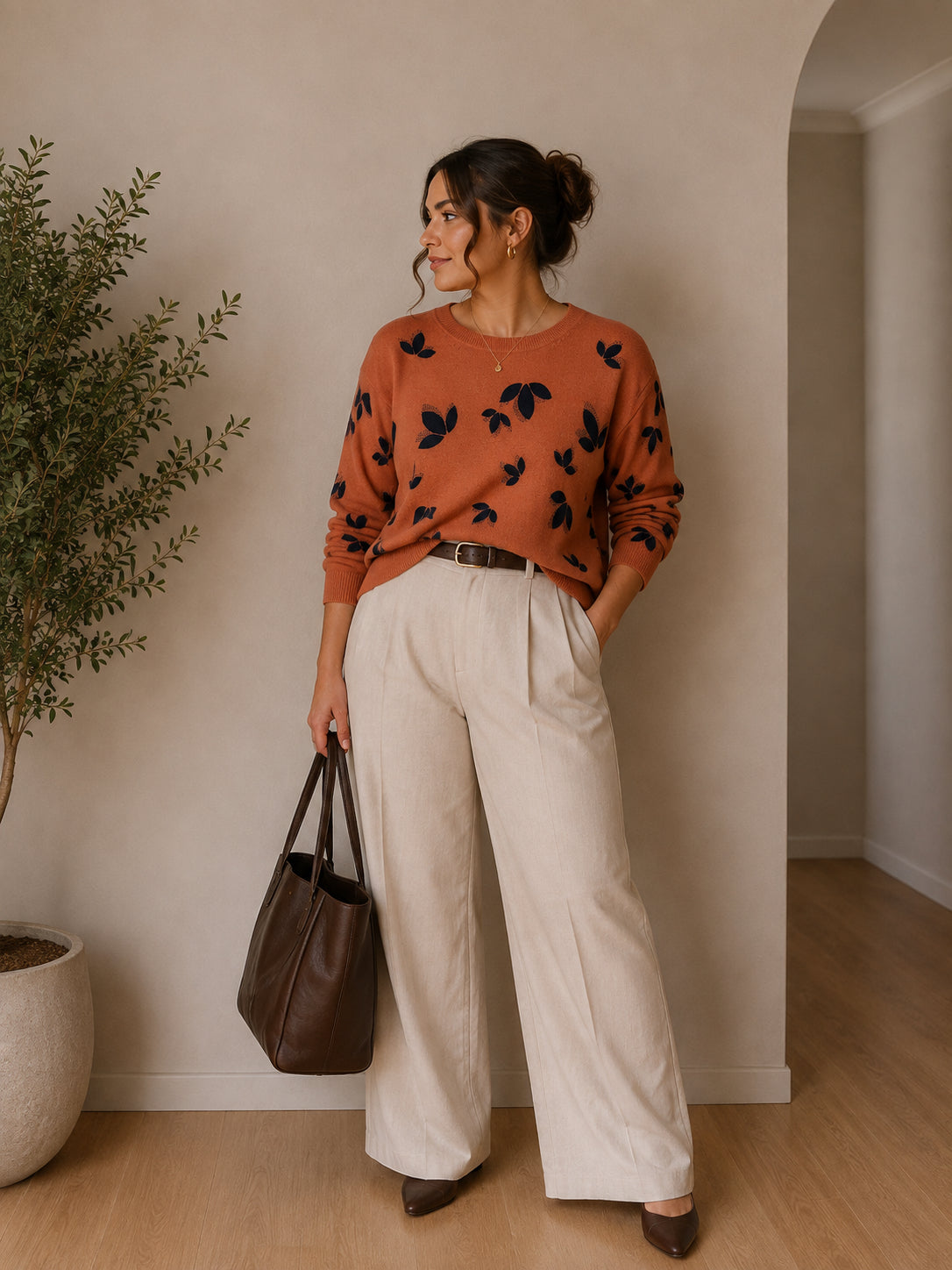 Coral Leaf Jumper