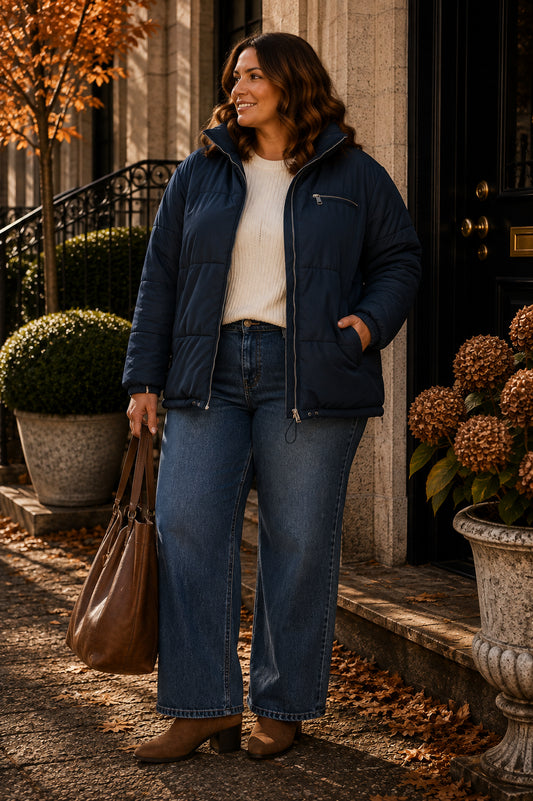 Blue Puffer Coat