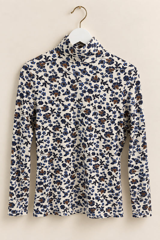 Cream Floral Top