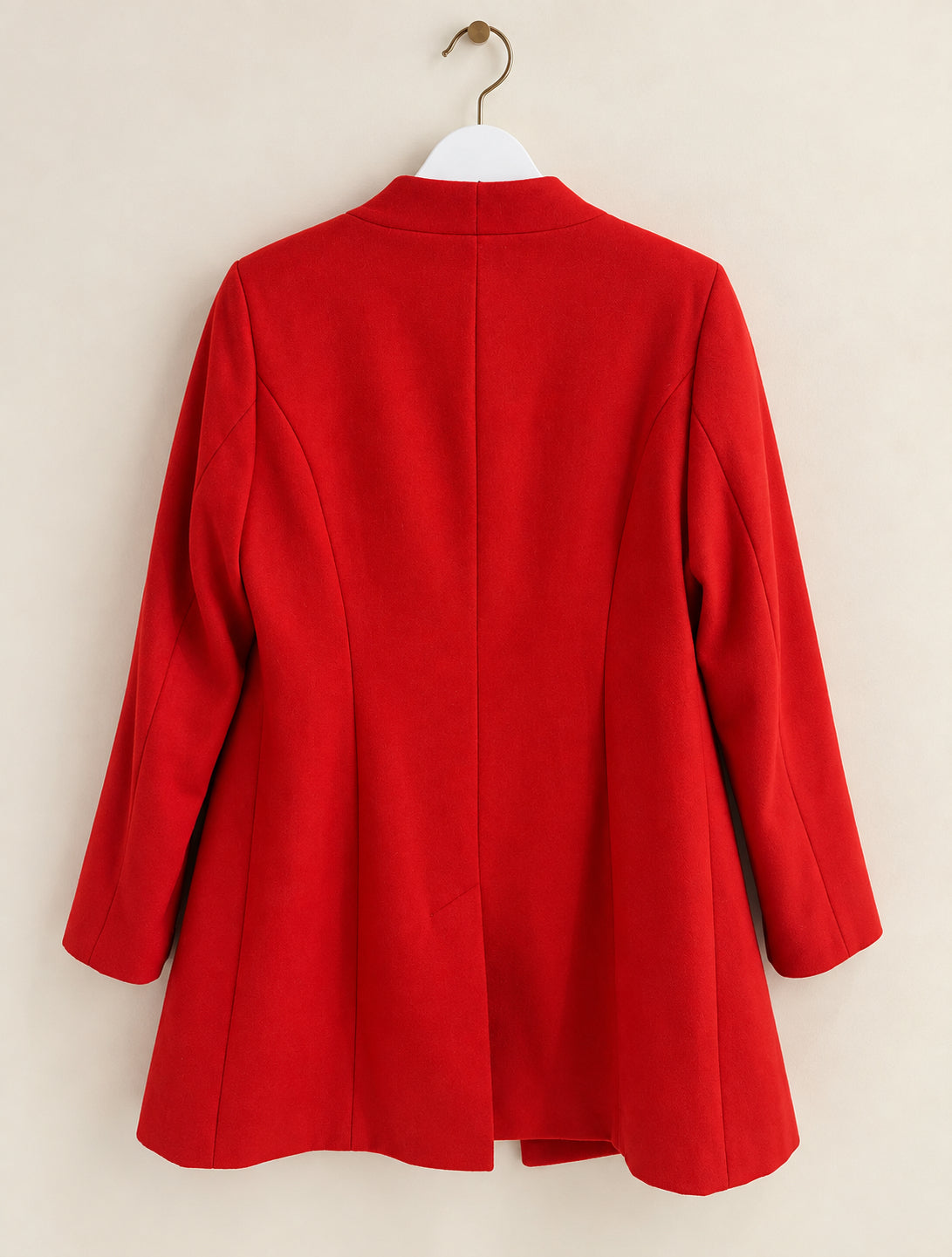 Red Mid-Length Coat