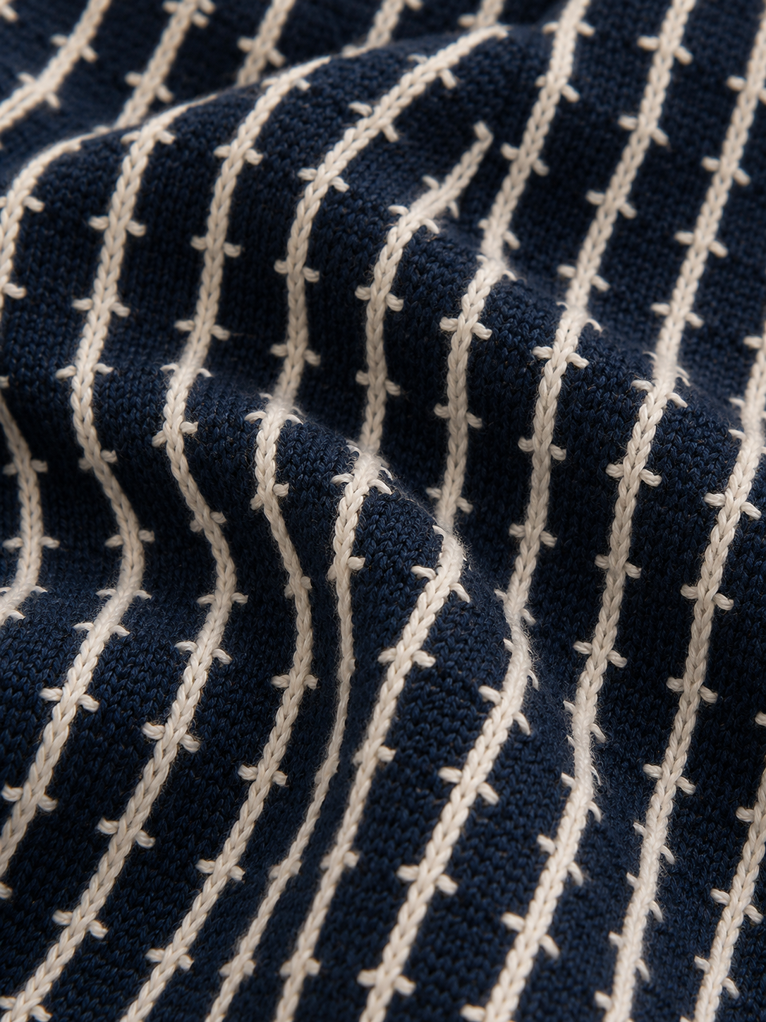 Navy Striped Cardigan