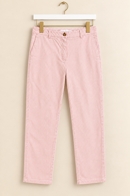 Pink Pinstripe Trousers