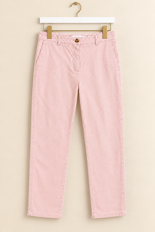 Pink Pinstripe Trousers