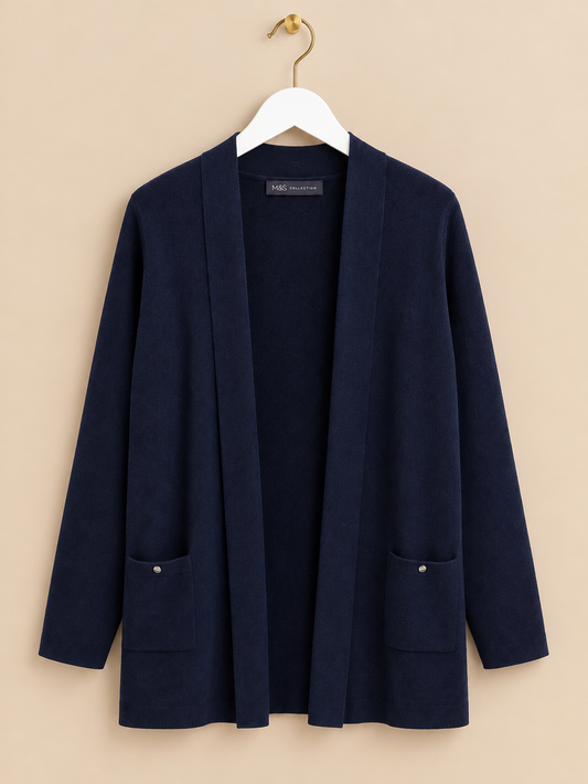 Navy Long Cardigan