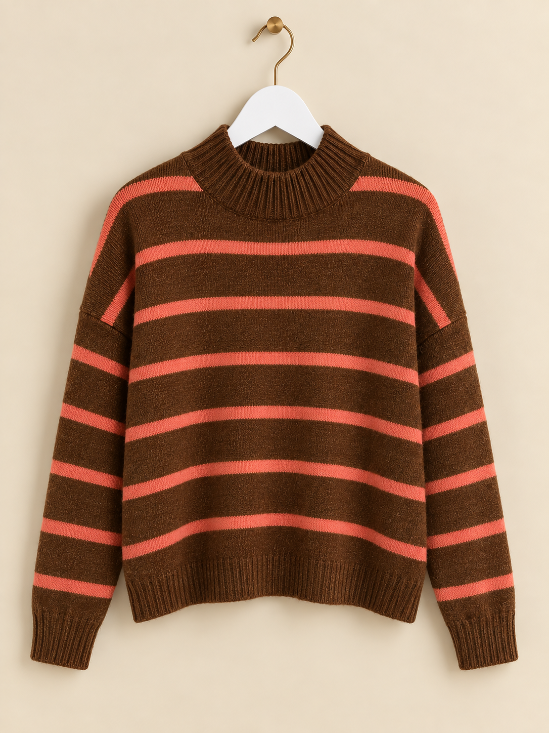 Striped Brown & Pink Jumper