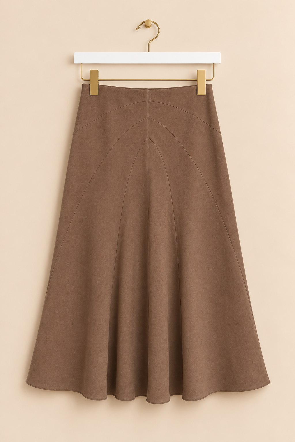 Brown Midi Skirt