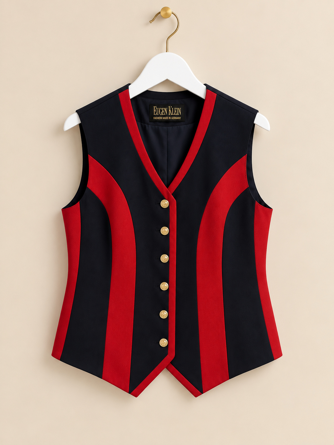 Striped Black & Red Blazer