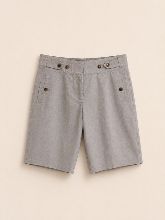 Grey Cotton Shorts