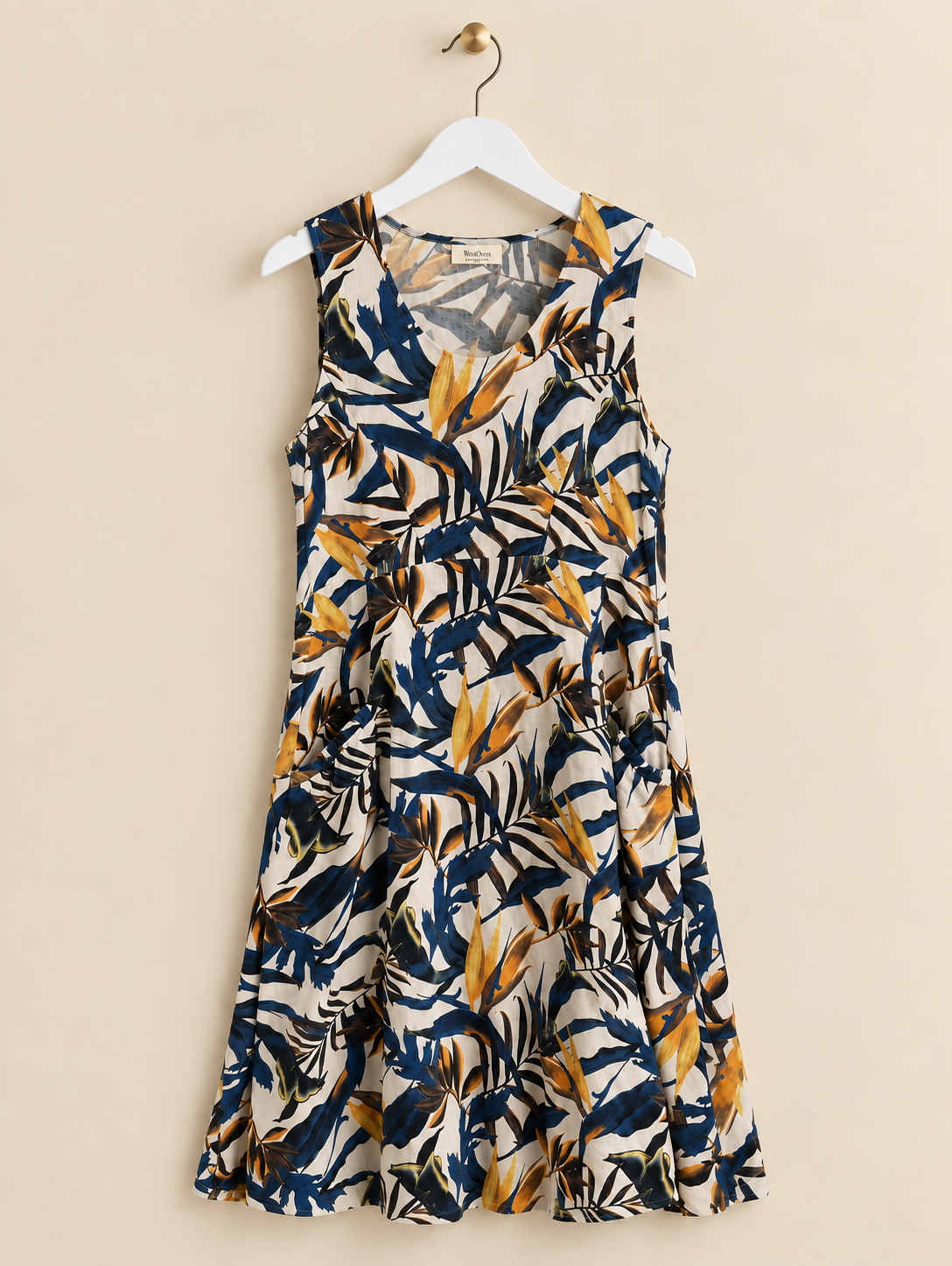 Botanical 100% Linen Dress