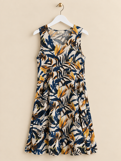 Botanical 100% Linen Dress