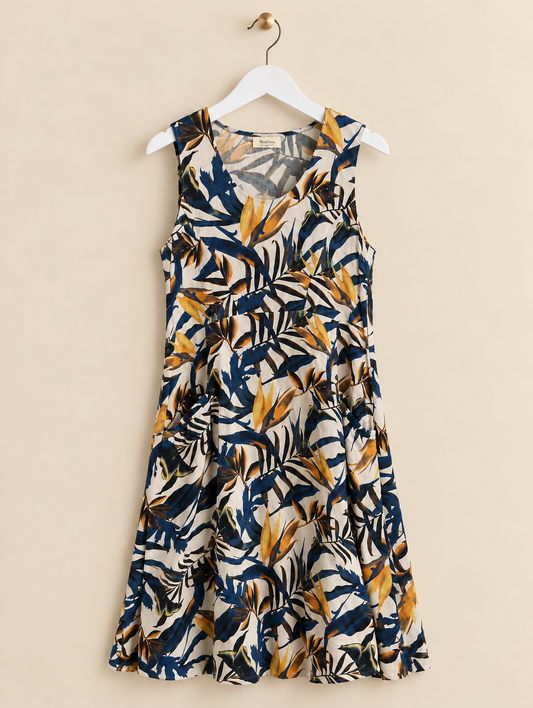 Botanical 100% Linen Dress