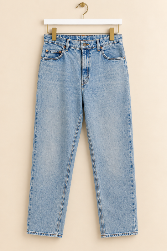 Blue Denim Relaxed Fit Jeans