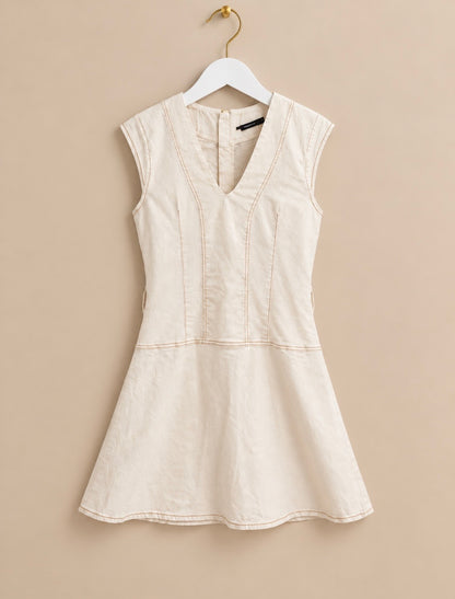 Cream Midi Dress