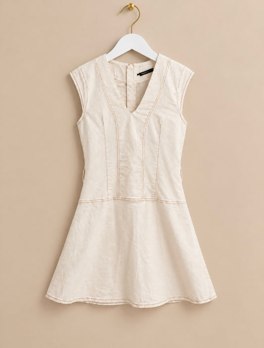 Cream Midi Dress
