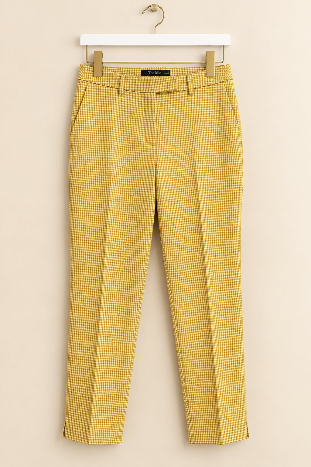 Yellow Chequered Trousers