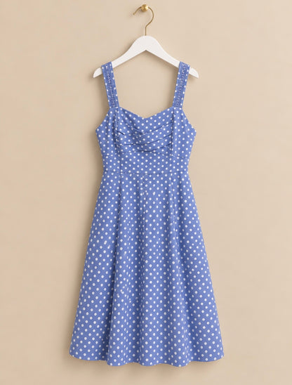 Blue Polka Dot Dress