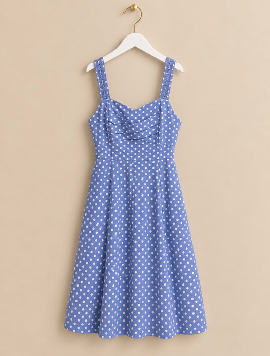Blue Polka Dot Dress