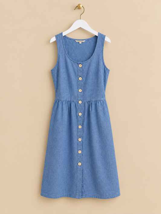 Blue Midi Summer Dress