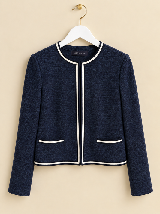 Navy Shawl Jacket