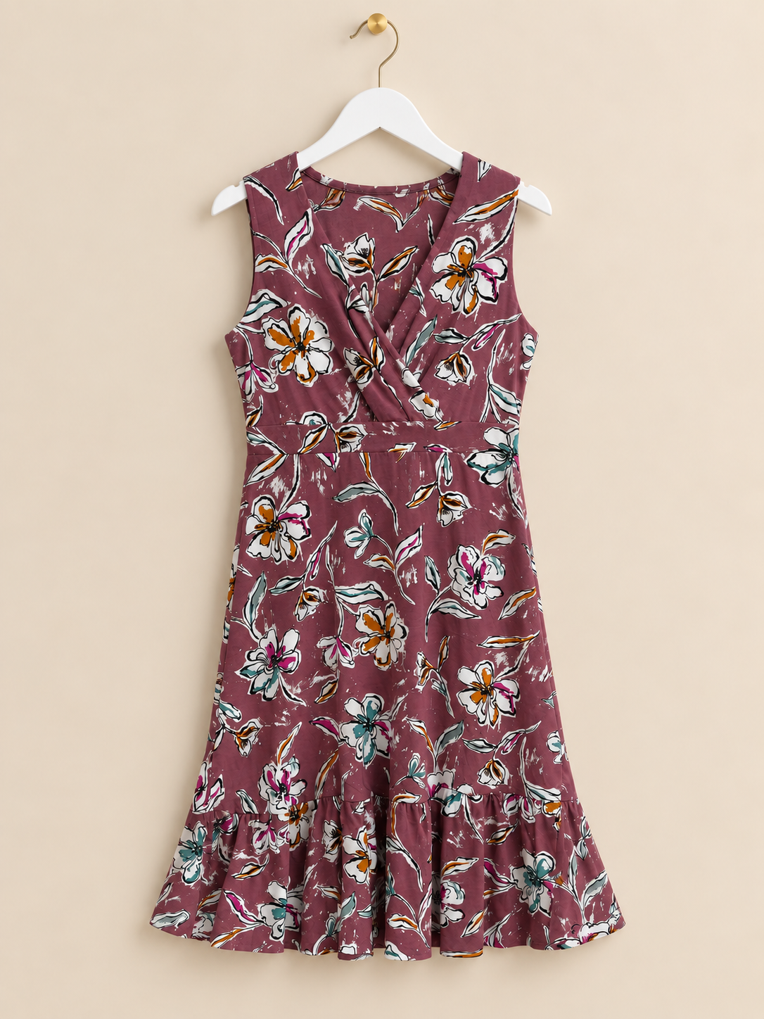Purple Floral Dress