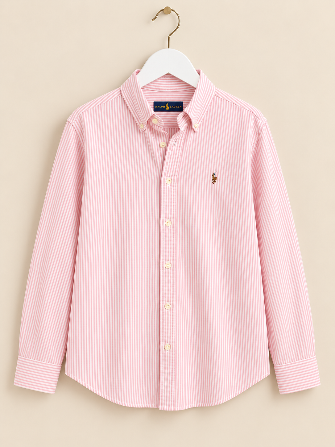 Pink & White Stripe Shirt