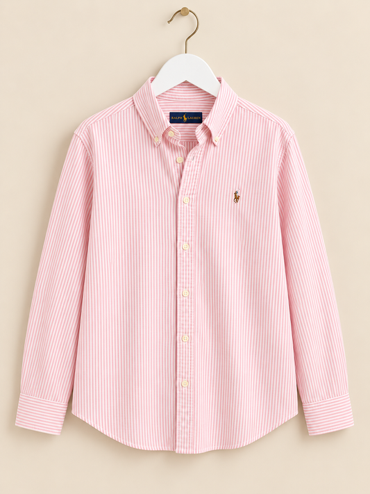 Pink & White Stripe Shirt