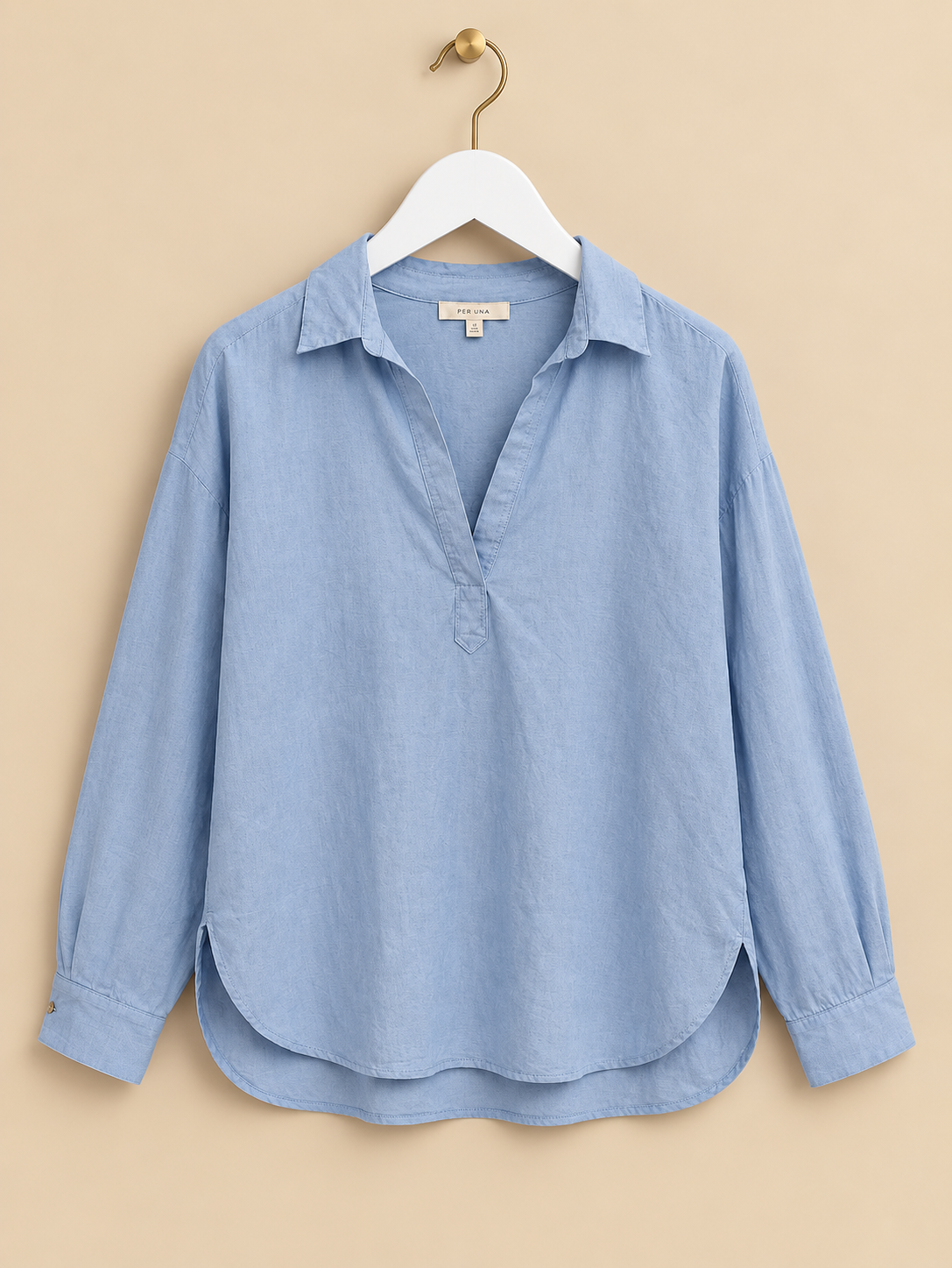 Blue 100% Cotton Shirt
