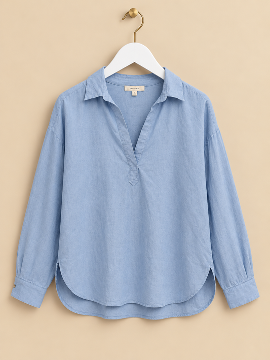 Blue 100% Cotton Shirt