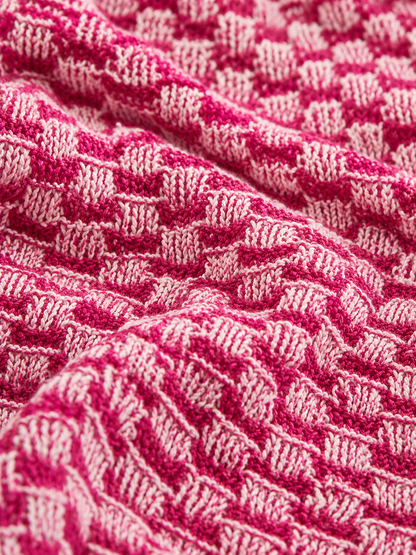 Pink Patterned Cardigan
