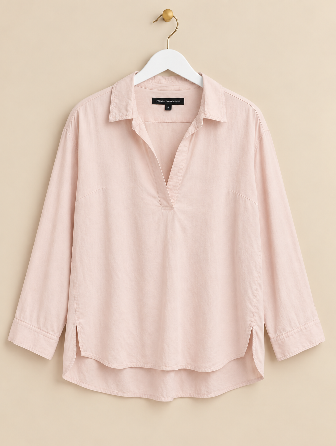 Pale Pink Cotton Blouse