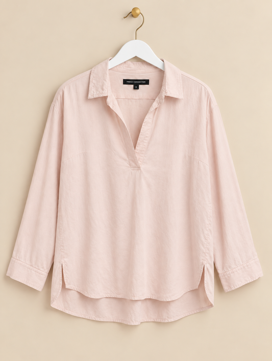 Pale Pink Cotton Blouse