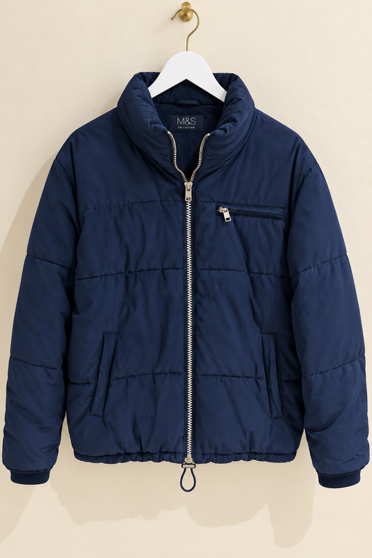 Blue Puffer Coat