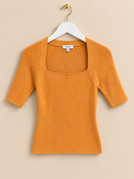 Orange Fitted Top