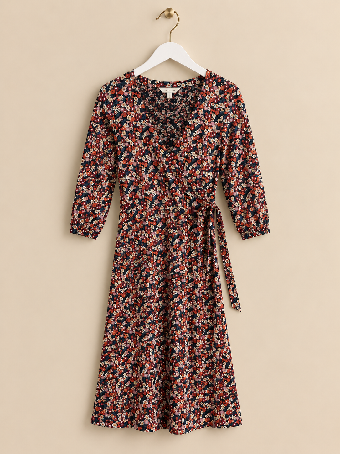 Multi-Coloured Organic Cotton Floral Dress