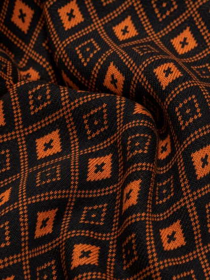 Orange & Black Sleeveless Vest