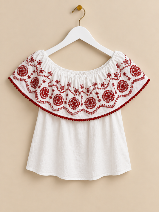 Off-The-Shoulder Floral Top